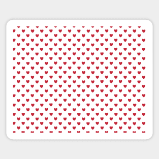 heart pattern aesthetic pinterest coquette dollette nymphette red Sticker